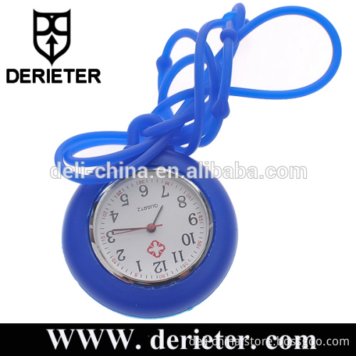 Custom Logo Japan Movement Water Resistant Silicone Pocket Nurse Watch